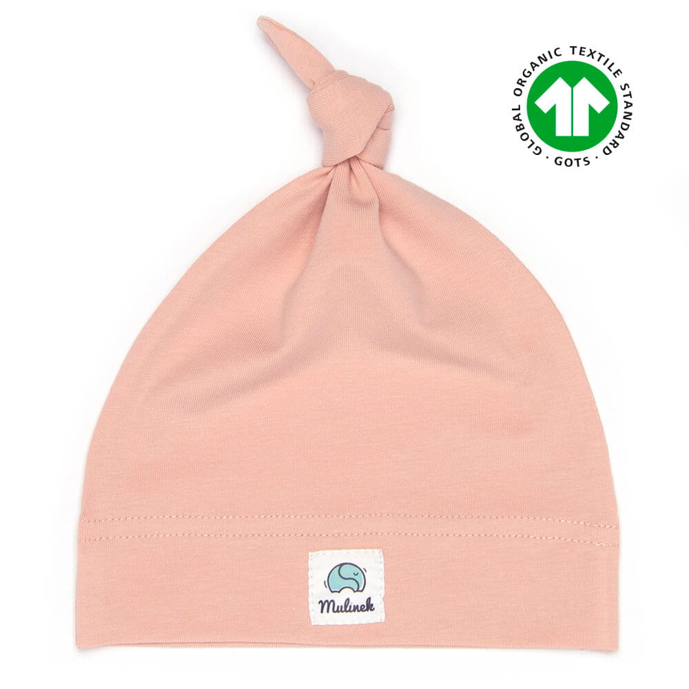 czapka niemowlęca różowa